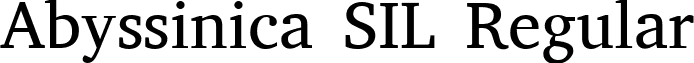 Abyssinica SIL Regular font - AbyssinicaSIL-R.ttf