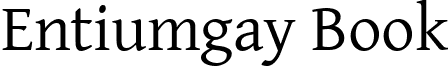 Entiumgay Book font - Entiumgay.ttf