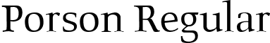 Porson Regular font - porson__.ttf