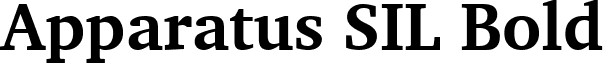 Apparatus SIL Bold font - AppSILB.TTF
