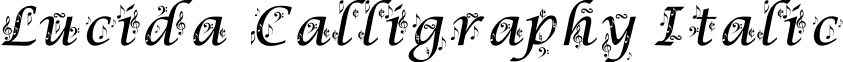 Lucida Calligraphy Italic font - symphony.ttf