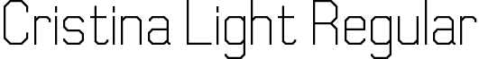 Cristina Light Regular font - cristina_light.ttf