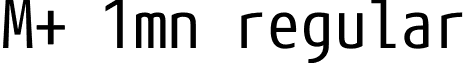 M+ 1mn regular font - mplus-1mn-regular.ttf