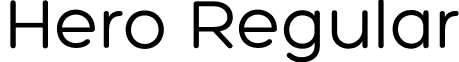 Hero Regular font - Hero.otf