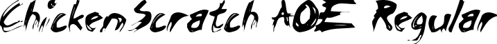 ChickenScratch AOE Regular font - ChickScrAOE.ttf