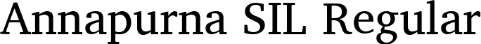 Annapurna SIL Regular font - AnnapurnaSIL-R.ttf