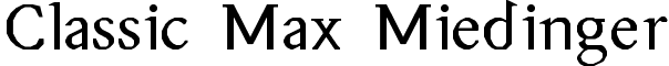 Classic Max Miedinger font - classic_max_miedinger.ttf