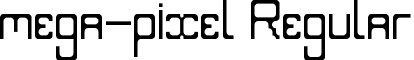 mega-pixel Regular font - megapixel.ttf