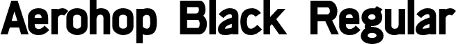 Aerohop Black Regular font - aerohop-black.otf
