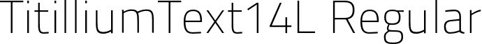 TitilliumText14L Regular font - TitilliumText1.otf