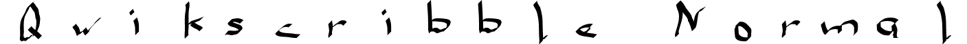 Qwikscribble Normal font - design.graffiti.qwikscribblenormal.ttf
