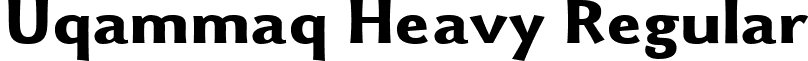 Uqammaq Heavy Regular font - Uqammaq Heavy.ttf