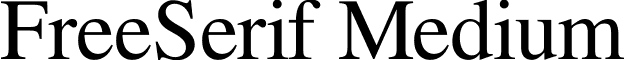 FreeSerif Medium font - FreeSerif.ttf