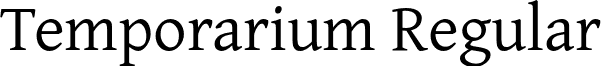 Temporarium Regular font - Temporarium.otf