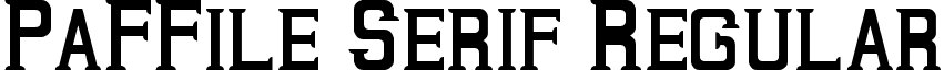 PaFFile Serif Regular font - PaFFile Serif.ttf