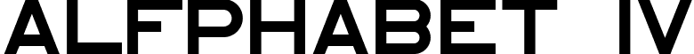 Alfphabet IV font - Alfphabet-IV.ttf