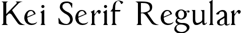 Kei Serif Regular font - Kei_Serif_0_6_by_keisans_bold.ttf