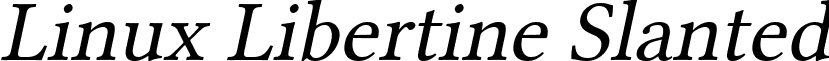 Linux Libertine Slanted font - LinLibertine_aRL.ttf