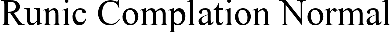 Runic Complation Normal font - RUNICN__.TTF