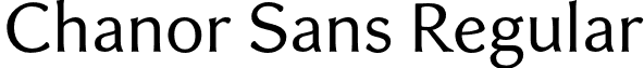 Chanor Sans Regular font - Chanor_Sans_Book_by_xlphs.otf