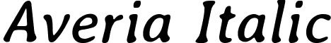 Averia Italic font - Averia-Italic.ttf