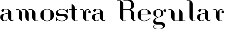 amostra Regular font - amostra.ttf