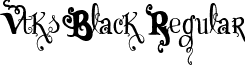 Vtks Black Regular font - Vtks black.ttf
