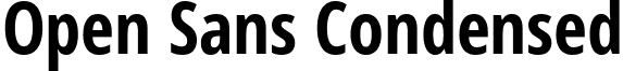 Open Sans Condensed font - OpenSans-CondBold.ttf