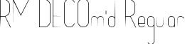 RM DECOmid Regular font - rm_decomid.ttf