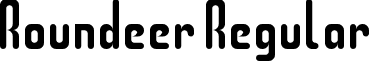 Roundeer Regular font - roundeer.ttf