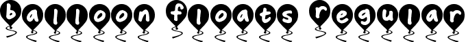 Balloon Floats Regular font - Balloon Floats.otf