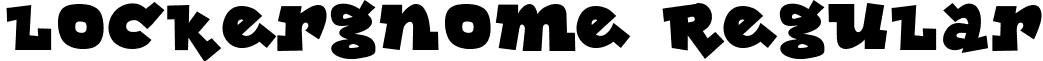 Lockergnome Regular font - LOCKERGN.ttf