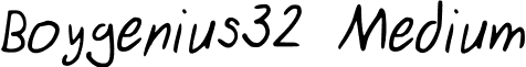 Boygenius32 Medium font - my_handwriting_free_font_by_boygenius32-d31fz9i.ttf