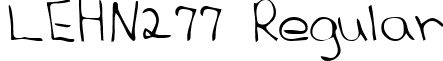 LEHN277 Regular font - LEHN277.TTF