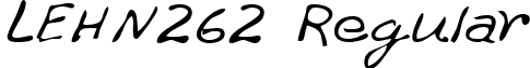 LEHN262 Regular font - LEHN262.TTF