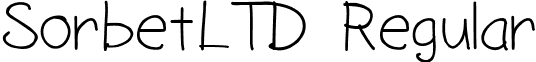 SorbetLTD Regular font - SorbetLTD.ttf