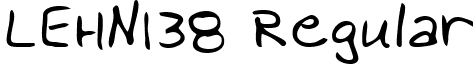LEHN138 Regular font - LEHN138.TTF