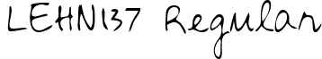 LEHN137 Regular font - LEHN137.TTF