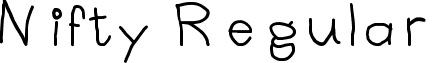 Nifty Regular font - Nifty_by_allyygator.ttf