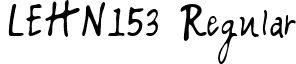 LEHN153 Regular font - LEHN153.TTF