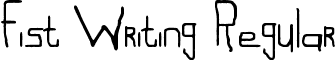 Fist Writing Regular font - Fist_Writing_by_dustcrawler.ttf