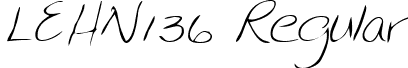 LEHN136 Regular font - LEHN136.TTF