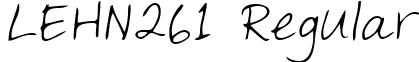 LEHN261 Regular font - LEHN261.TTF