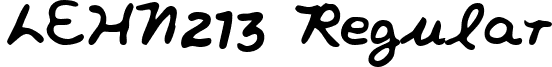 LEHN213 Regular font - LEHN213.TTF