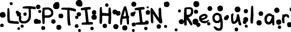 LJPTIHAIN Regular font - LJPTIHAIN.ttf