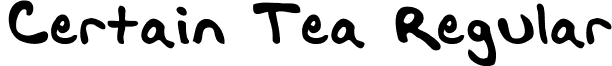 Certain Tea Regular font - A-CERTAIN-TEA_'05.ttf
