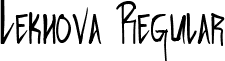 Lekhova Regular font - FONT__Lekhova_by_Gpotious.ttf