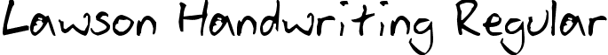 Lawson Handwriting Regular font - Lawson_Handwriting_by_Funky_Chickin.ttf