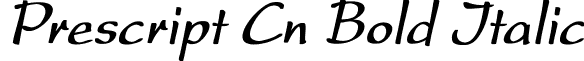 Prescript Cn Bold Italic font - Prescriptcnbolditalic.ttf