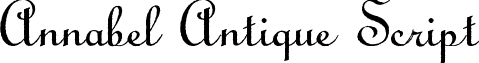 Annabel Antique Script font - AnnabelAntiqueScript.ttf